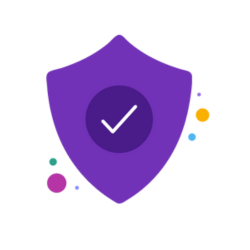 graphic of purple shield