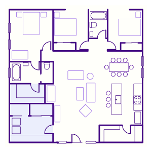blueprint of an addition to a home